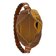 "As Is" Patricia Nash Milo Twisted Braid Leather Shoulder Bag