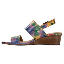 "As Is" Patricia Nash Mirella Leather Wedge Sandal