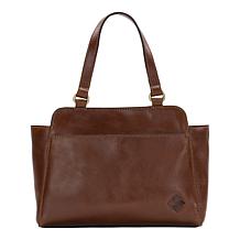 "As Is" Patricia Nash Mirrini Woven Leather Satchel