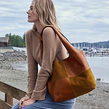 "As Is" Patricia Nash Toni Suede and Leather Small Tote