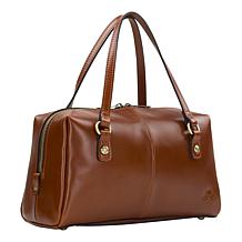 "As Is" Patricia Nash Valmorea Top Handle Leather Satchel