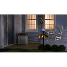 "As Is" Plow & Hearth 48" Lit Solar Wind Spinner with Crackle Ball
