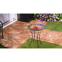 "As Is" Plow and Hearth Glass Bird Bath