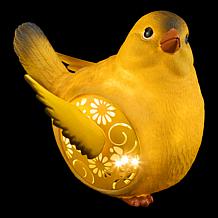 "As Is" Plow and Hearth Solar Resin Bird Garden Decor