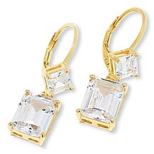 "As Is" Radiance by Absolute™ Simulated Diamond Double Drop Earrings