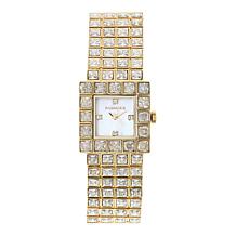 "As Is" Radiance by Absolute™ Women's 23.60ctw Square Bracelet Watch