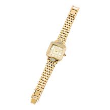 "As Is" Radiance by Absolute™ Women's Faceted Square Bracelet Watch