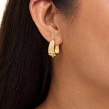 "As Is" Radiance by Absolute™ x Katharine McPhee Tapered Hoop Earrings