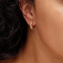"As Is" Rarities Gold-Plated Chalcedony Earrings