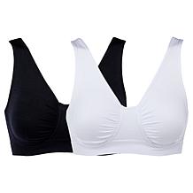 "As Is" Rhonda Shear 2-pack Ahh Seamless Underwire Bra