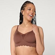 "As Is" Rhonda Shear 2-pack Gel Bra with Scalloped Edge Detail