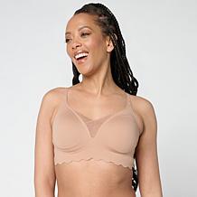 "As Is" Rhonda Shear 2-pack Gel Bra with Scalloped Edge Detail