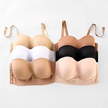 "As Is" Rhonda Shear 2-pack Molded Cup Convertible Strapless Bra
