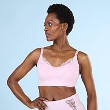 "As Is" Rhonda Shear 2-pack Molded Cup Lace Bra with Invisible Edge