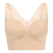 "As Is" Rhonda Shear 2-pack Seamless "Ahh" Bra with Mesh Lace Detail