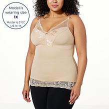 "As Is" Rhonda Shear Classic Pin-Up Smoothing Cami