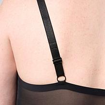 "As Is" Rhonda Shear Invisible Edge Mesh Back Tank	