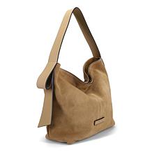 "As Is" Ron White Dalo Suede Hobo Handbag