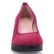 "As Is" Ron White Fallona All-Day Suede Pump with Satin Shoe Bag