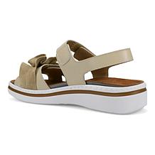 "As Is" Ron White Francis Leather Footbed Sandal