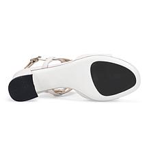 "As Is" Ron White Tristan Leather Heeled Sandal w/ All-Day Heels® T...