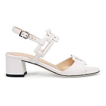 "As Is" Ron White Tristan Leather Heeled Sandal w/ All-Day Heels® T...