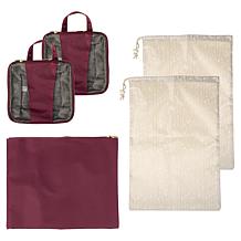 "As Is" Samantha Brown 6pc Travel Organizer Set