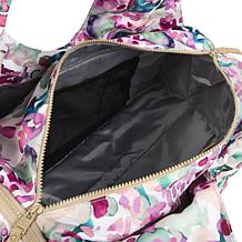 "As Is" Samantha Brown To-Go Quilted Travel Hobo with Crossbody