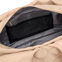 "As Is" Samantha Brown To-Go Quilted Travel Hobo with Crossbody