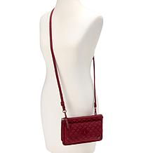 "As Is" Samantha Brown To-Go RFID Quilted Crossbody Wallet