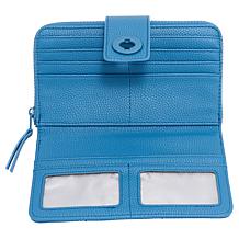 "As Is" Samantha Brown To-Go RFID Turn Lock Quilted Wallet