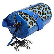 "As Is" Sharif Legacy Haircalf & Croco-Embossed Leather Barrel Cros...