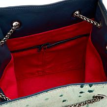 "As Is" Sharif Legacy Haircalf Leather Drawstring Shoulder Bag