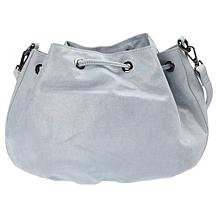 "As Is" Sharif Legacy Leather Balloon Drawstring Crossbody Bag