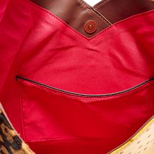 "As Is" Sharif Legacy Ostrich & Haircalf Sculpted Hobo