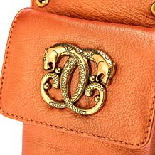 "As Is" Sharif Legacy Pearlized Leather Crossbody Bag