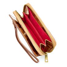 "As Is" Sharif Legacy RFID-Blocking Zip-Around Leather Wallet