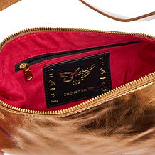 "As Is" Sharif Legacy Shark Tooth Leather Crossbody Bag