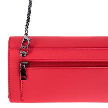 "As Is" Sharif Legacy Studded Leather Wallet with Detachable Strap