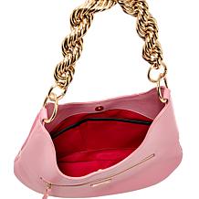 "As Is" Sharif Legacy Twist-Chain Patchwork Leather Hobo Bag