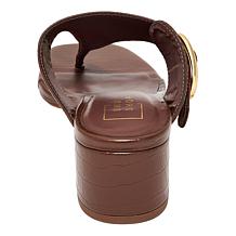 "As Is" SHUSHOP® Elodie Buckle Thong Sandal