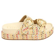 "As Is" SHUSHOP® Lori Footbed Flatform Sandal