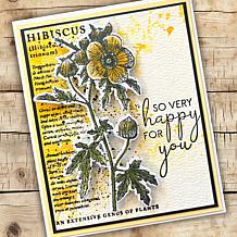 "As Is" Stamps by Me Vintage Script Floral Stamps and Dies - Set of 2