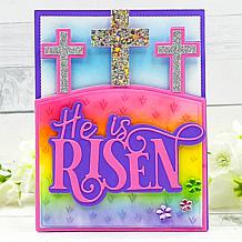 "As Is" Stamps of Life He is Risen Stamp and Die A2 Card Set