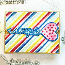 "As Is" Stamps of Life String Balloon Word Die and Stencil Kit