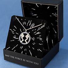 "As Is" Star Wars RockLove Ahsoka Tano Crystal Sterling 18" Necklace