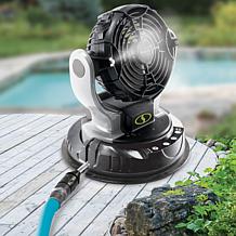 "As Is" Sun Joe 24-Volt Rotating Fan with Misting Feature