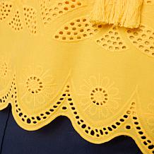 "As Is" Tower Hill by Christie Brinkley Eyelet Detail Top