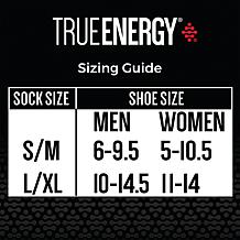 "As Is" TrueEnergy 4 Pairs Over-the-Calf Infrared Socks