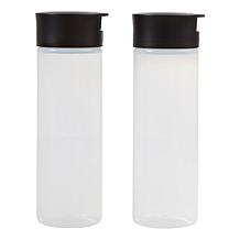 "As Is" Tupperware 2-pack Squeeze-It Bottles Liquid Dispenser Set